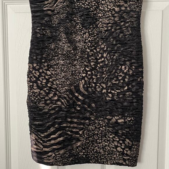 Forever 21 Ruched Animal Print Bodycon Dress - Size XS - Picture 6 of 9